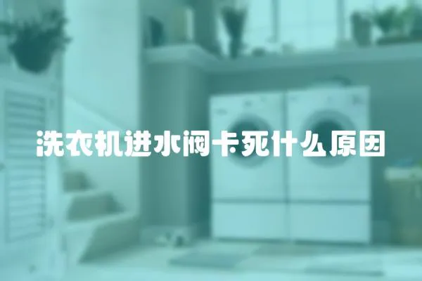 洗衣機進水閥卡死什么原因