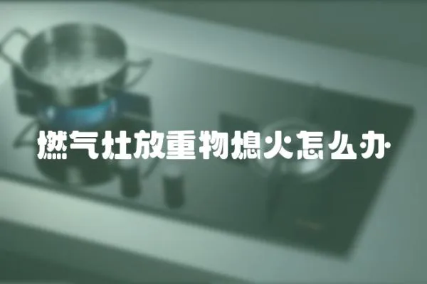 燃?xì)庠罘胖匚锵ɑ鹪趺崔k