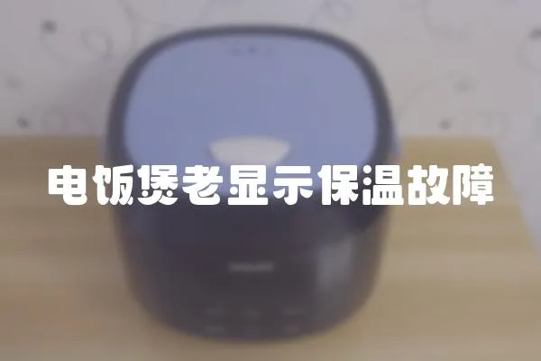電飯煲老顯示保溫故障