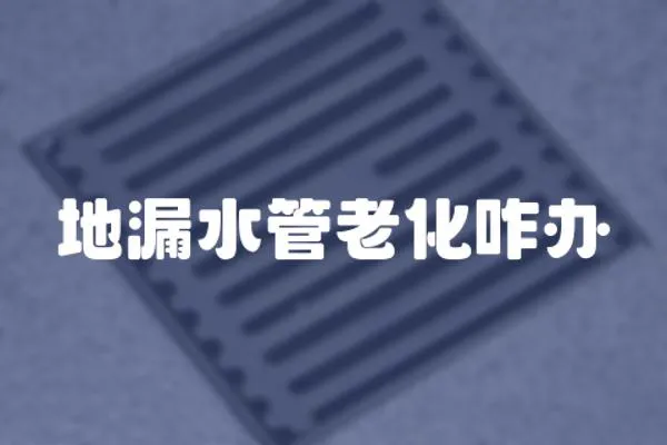 地漏水管老化咋辦