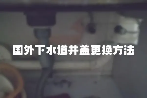 國外下水道井蓋更換方法