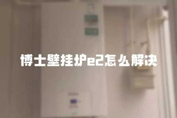 博士壁掛爐e2怎么解決