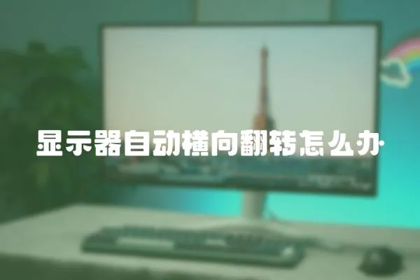 顯示器自動橫向翻轉(zhuǎn)怎么辦
