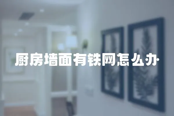 廚房墻面有鐵網(wǎng)怎么辦