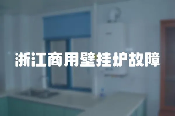 浙江商用壁挂炉故障