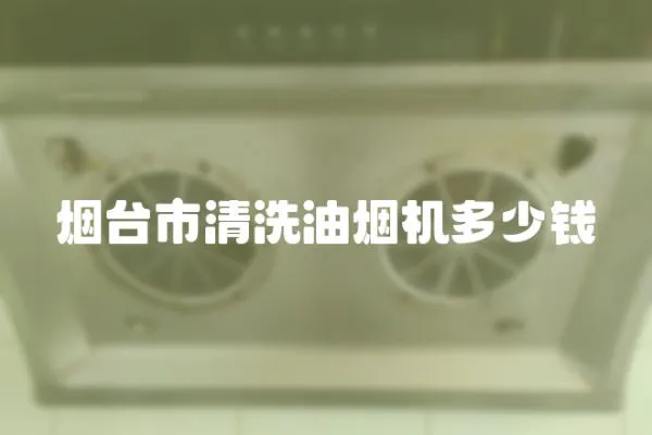 煙臺市清洗油煙機多少錢