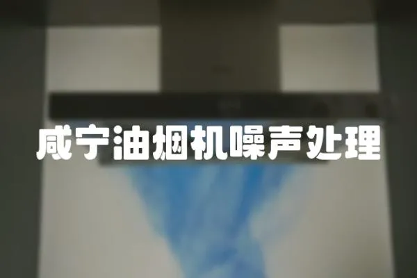咸寧油煙機噪聲處理