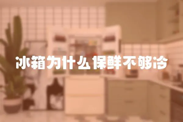 冰箱為什么保鮮不夠冷