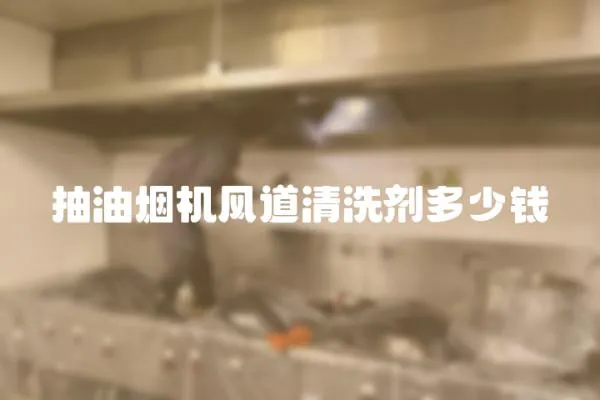 抽油煙機風道清洗劑多少錢