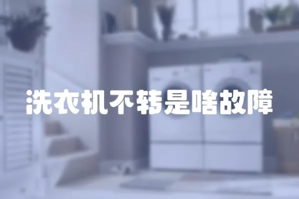 洗衣機不轉是啥故障
