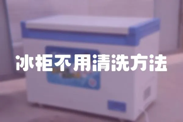 冰柜不用清洗方法