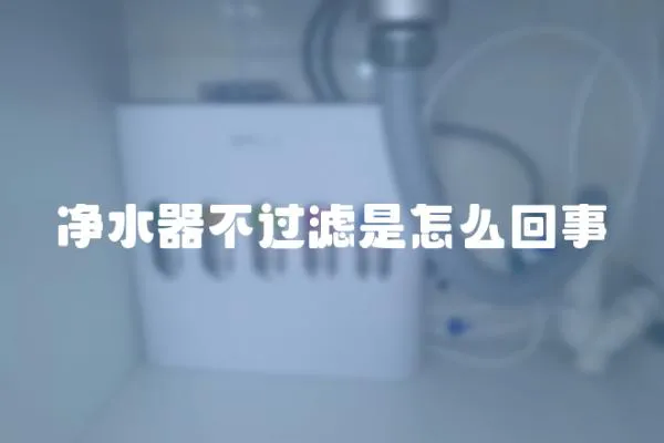 凈水器不過濾是怎么回事