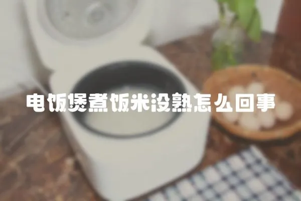 電飯煲煮飯米沒熟怎么回事