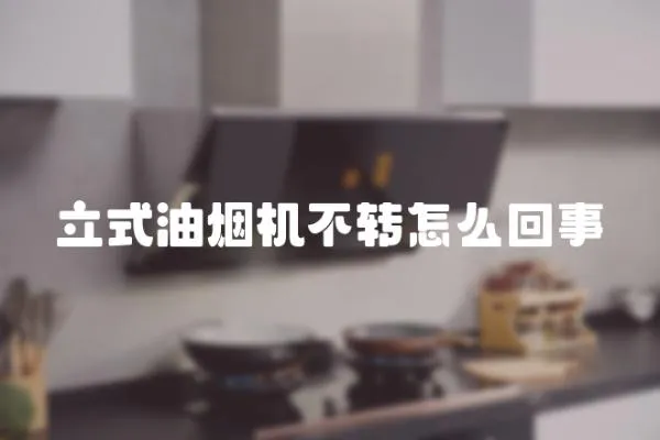 立式油煙機不轉怎么回事