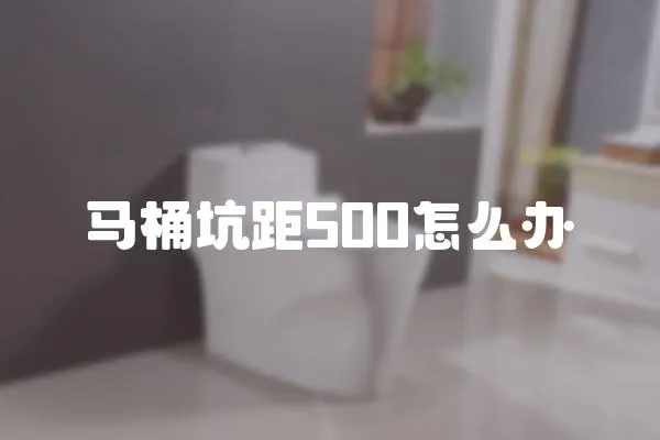 馬桶坑距500怎么辦