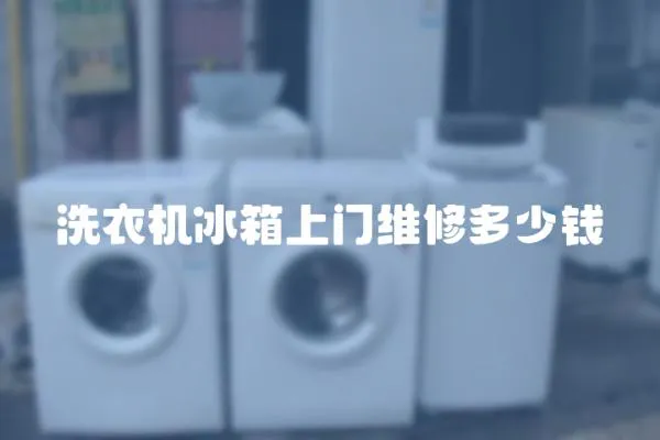 洗衣機(jī)冰箱上門維修多少錢