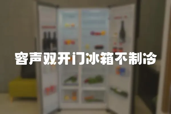 容聲雙開門冰箱不制冷