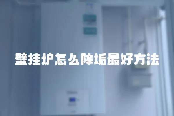 壁掛爐怎么除垢最好方法