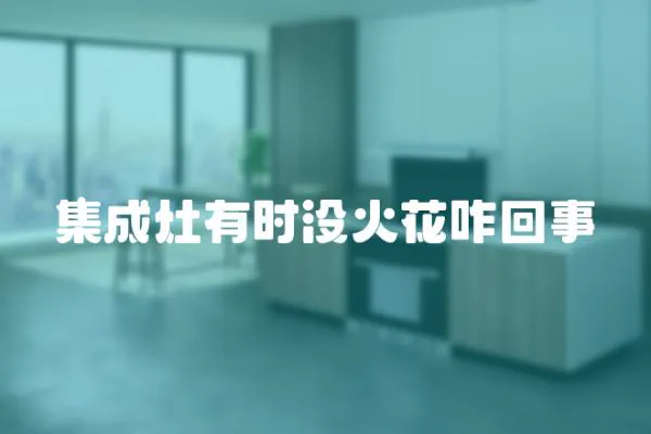 集成灶有時沒火花咋回事