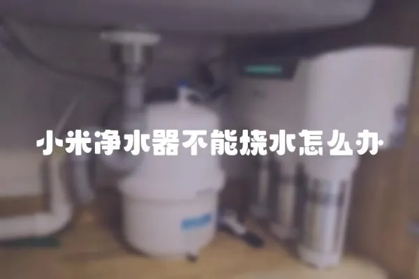 小米凈水器不能燒水怎么辦