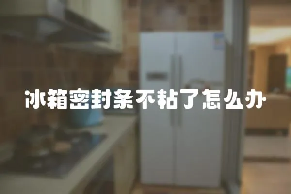 冰箱密封條不粘了怎么辦
