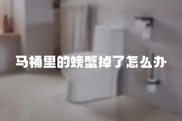 馬桶里的螃蟹掉了怎么辦