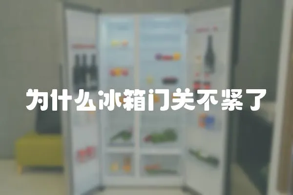 為什么冰箱門關不緊了