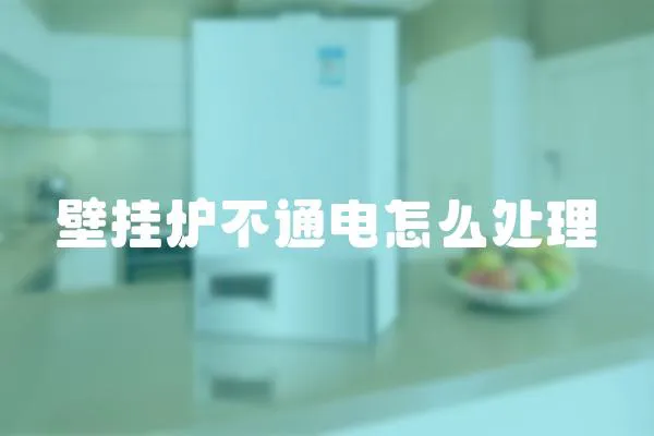 壁掛爐不通電怎么處理