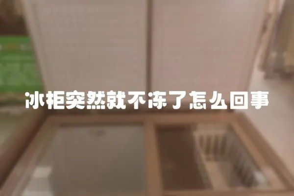 冰柜突然就不凍了怎么回事