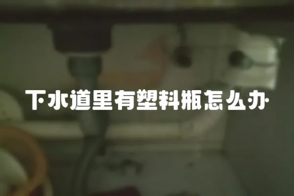 下水道里有塑料瓶怎么辦