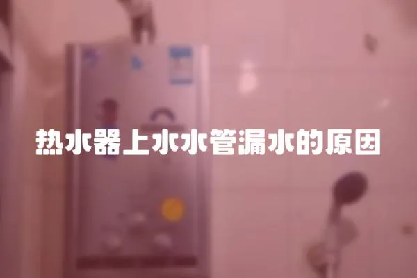 熱水器上水水管漏水的原因