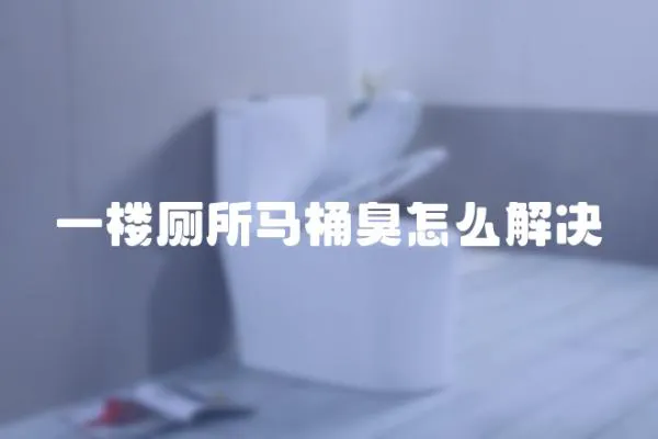 一樓廁所馬桶臭怎么解決