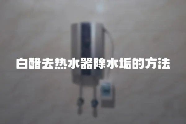 白醋去熱水器除水垢的方法