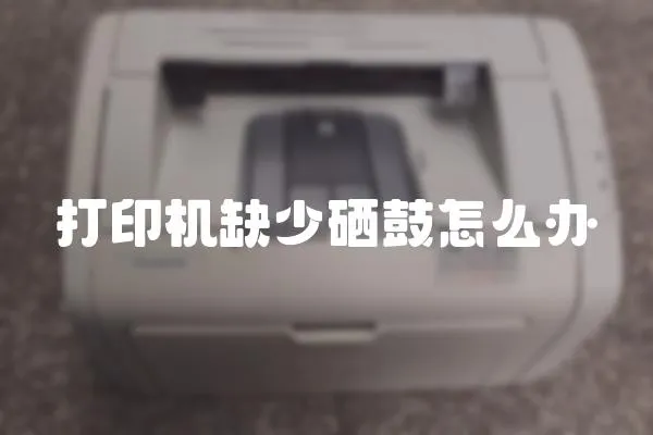 打印機缺少硒鼓怎么辦