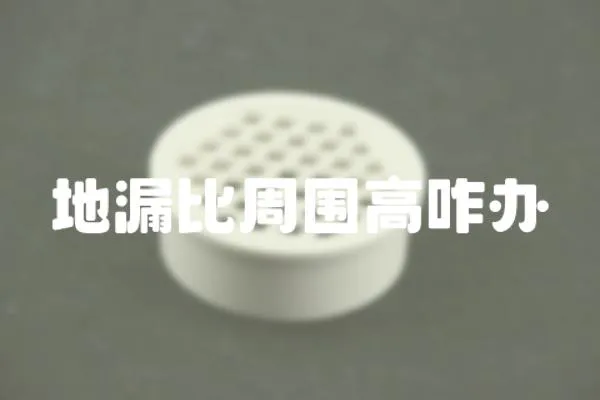 地漏比周圍高咋辦