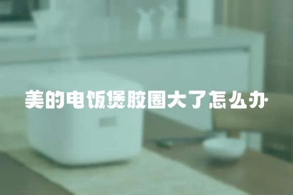 美的電飯煲膠圈大了怎么辦