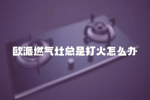 歐派燃?xì)庠羁偸谴蚧鹪趺崔k