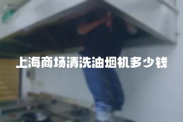 上海商場清洗油煙機多少錢