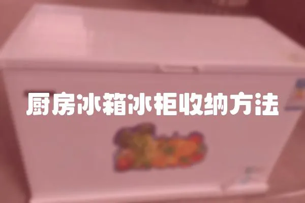 廚房冰箱冰柜收納方法