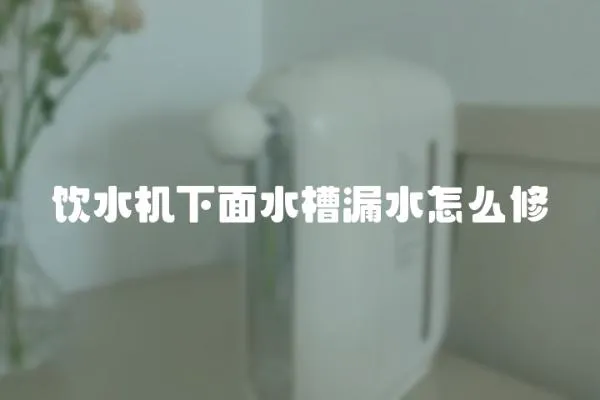 飲水機下面水槽漏水怎么修