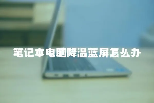 筆記本電腦降溫藍屏怎么辦
