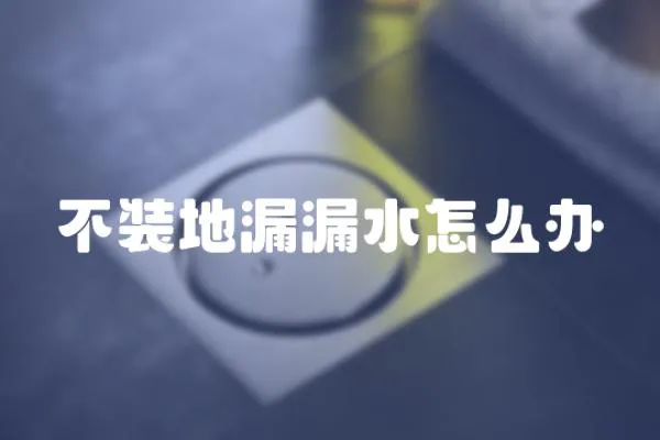 不裝地漏漏水怎么辦