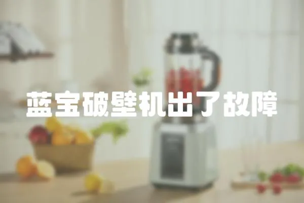 藍寶破壁機出了故障