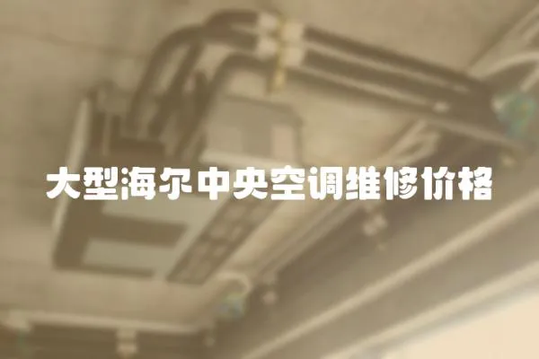 大型海爾中央空調(diào)維修價格