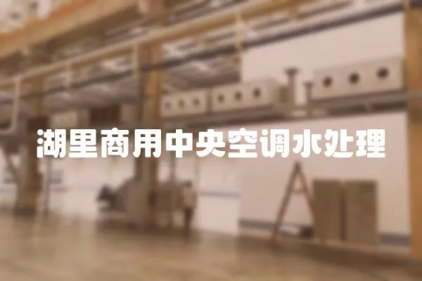 湖里商用中央空調水處理