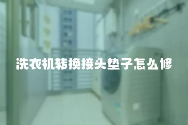 洗衣機(jī)轉(zhuǎn)換接頭墊子怎么修