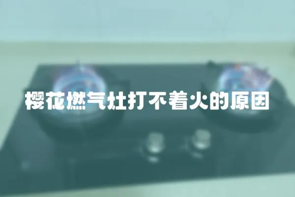 櫻花燃氣灶打不著火的原因