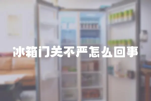 冰箱門關不嚴怎么回事