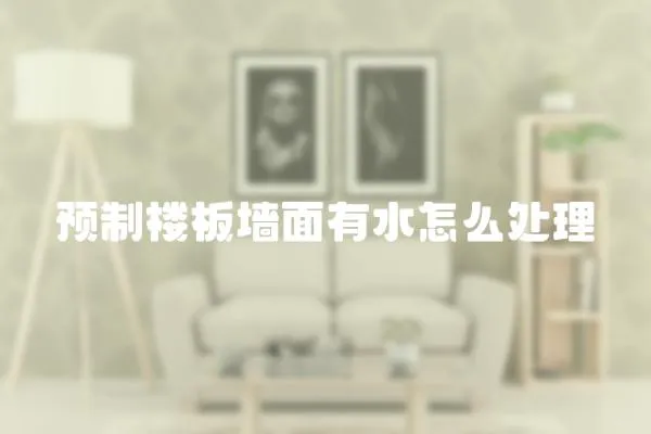 預制樓板墻面有水怎么處理
