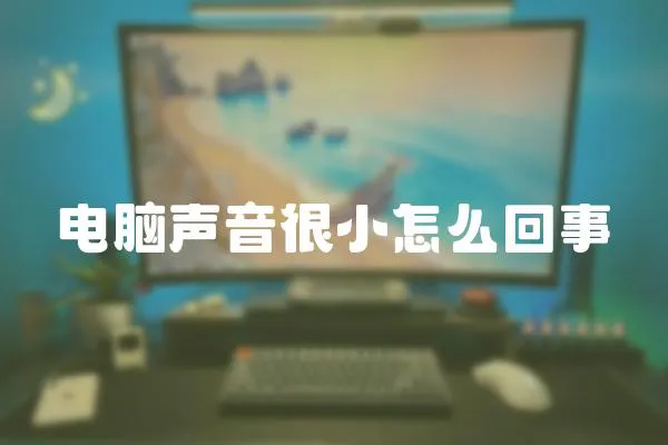 电脑声音很小怎么回事